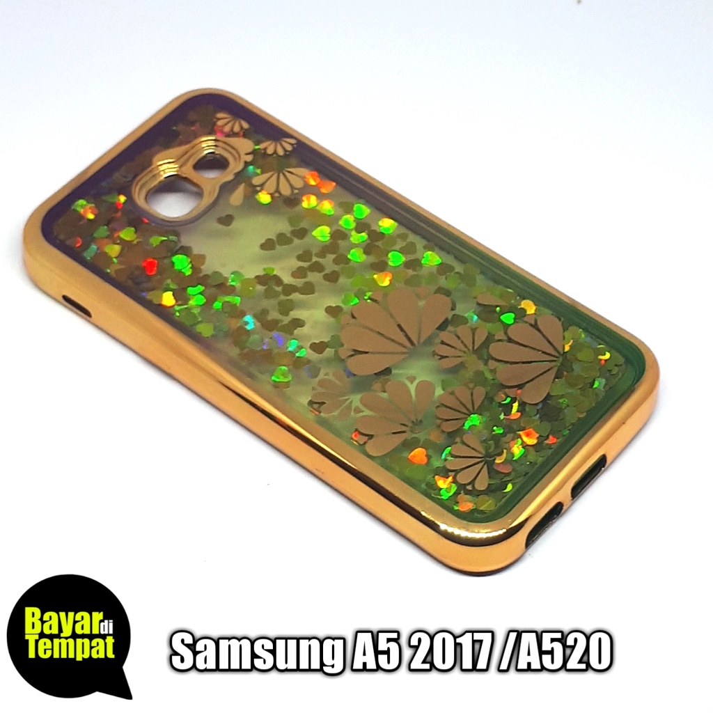 Case Water Gliter Shinning Chroom Samsung A5 2017 Casing Hp Silikon Hp