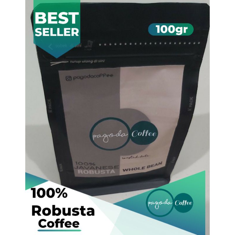 

KOPI ROBUSTA PREMIUM 100% Premium Beans 100gr - Biji