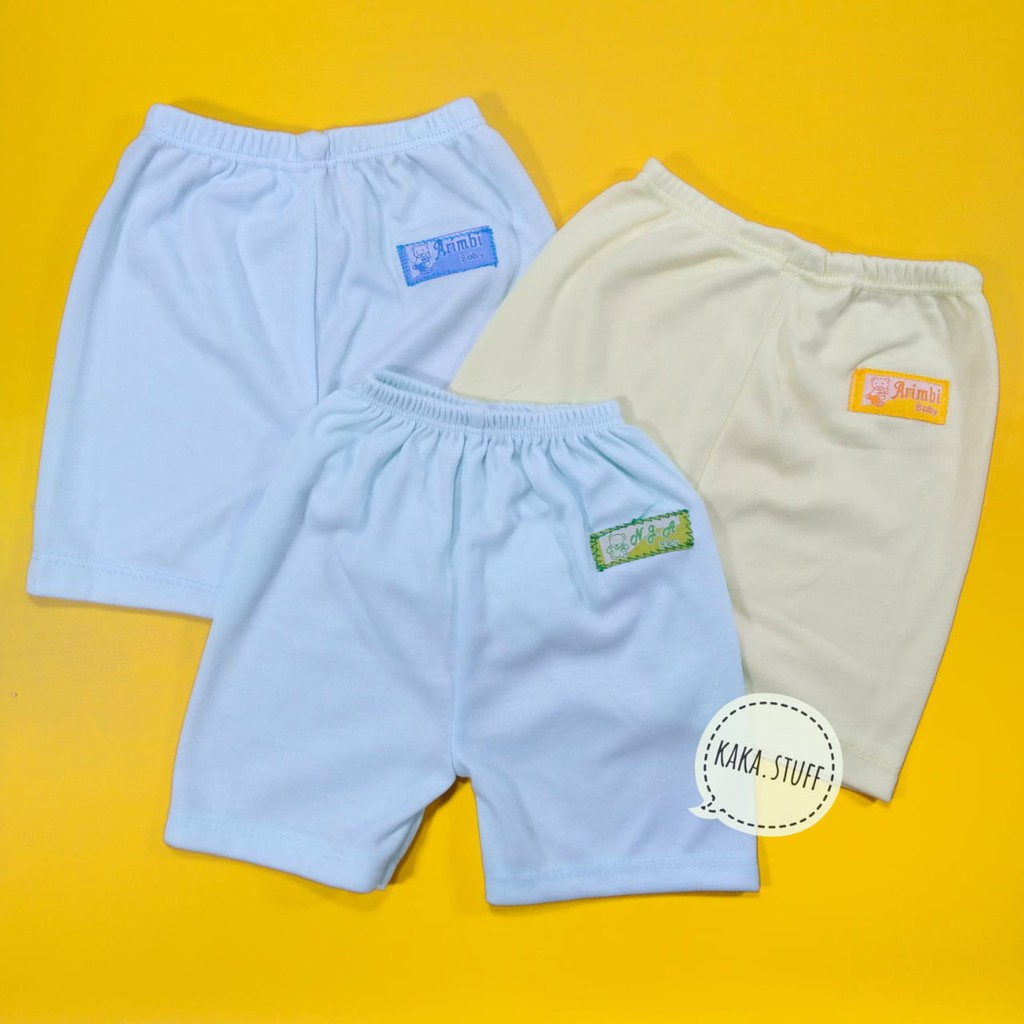 Celana Pendek Bayi Size S Polos Arimbi NJA - CN002