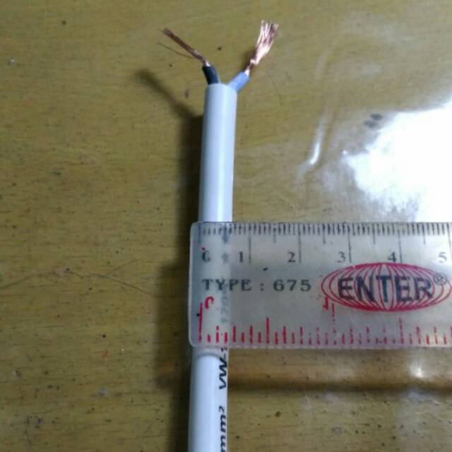 Kabel listrik eceran meteran NYMHYO isi serabut 2x1,5