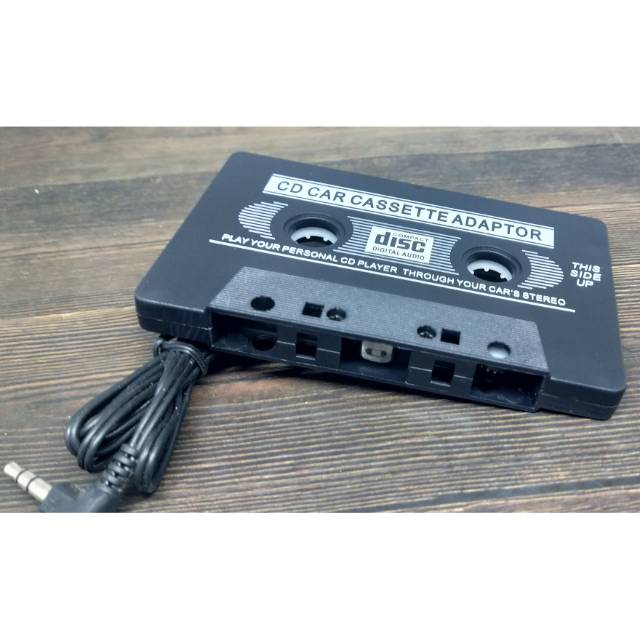 Cd car cassete adaptor converter kaset ke jack 3.5 tape to hp MP3 v22 aux