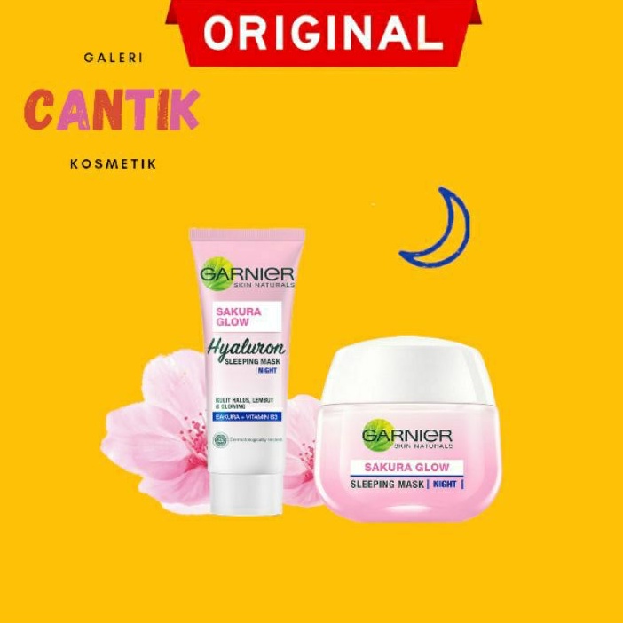 Garnier Sakura Glow Serum Night Cream Moisturizer Skin Care - 50 ml