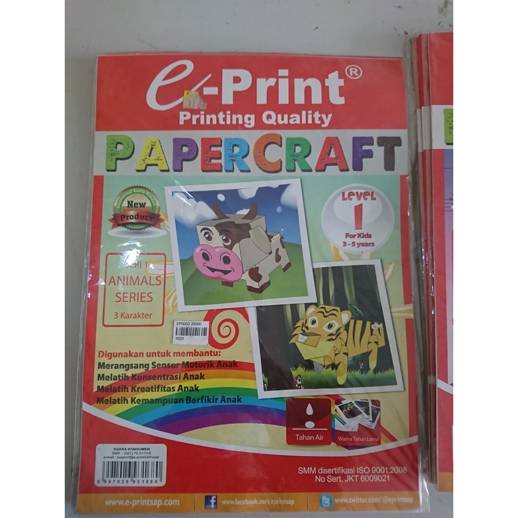 e print paper craft untuk melatih kreativitas anak