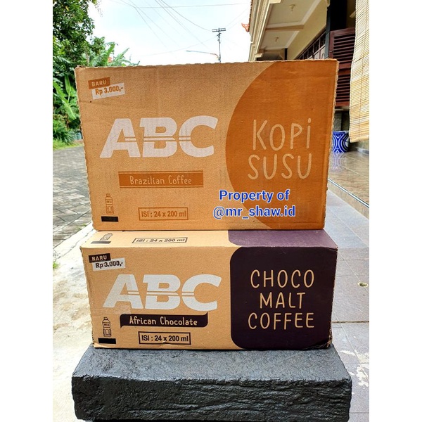 KOPI SUSU ABC 1 DUS  200ml x 24 BOTOL