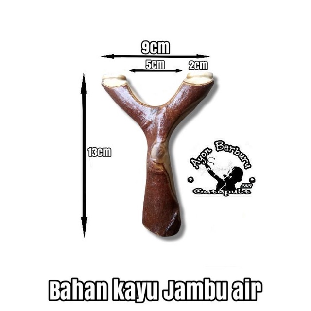 Ketapel OTT dari bahan kayu JAMBU AIR/ayon Catapult
