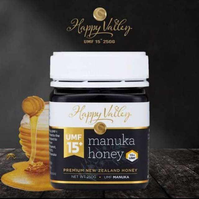 

Original 100% New Zealand Manuka Honey from Happy Valley, UMF 15+ 250 gram