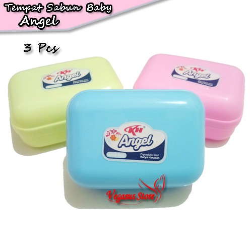 Tempat Sabun Bayi Angel 3Pcs Lebih Murah Kotak Sabun-Vegasus Store(COD)