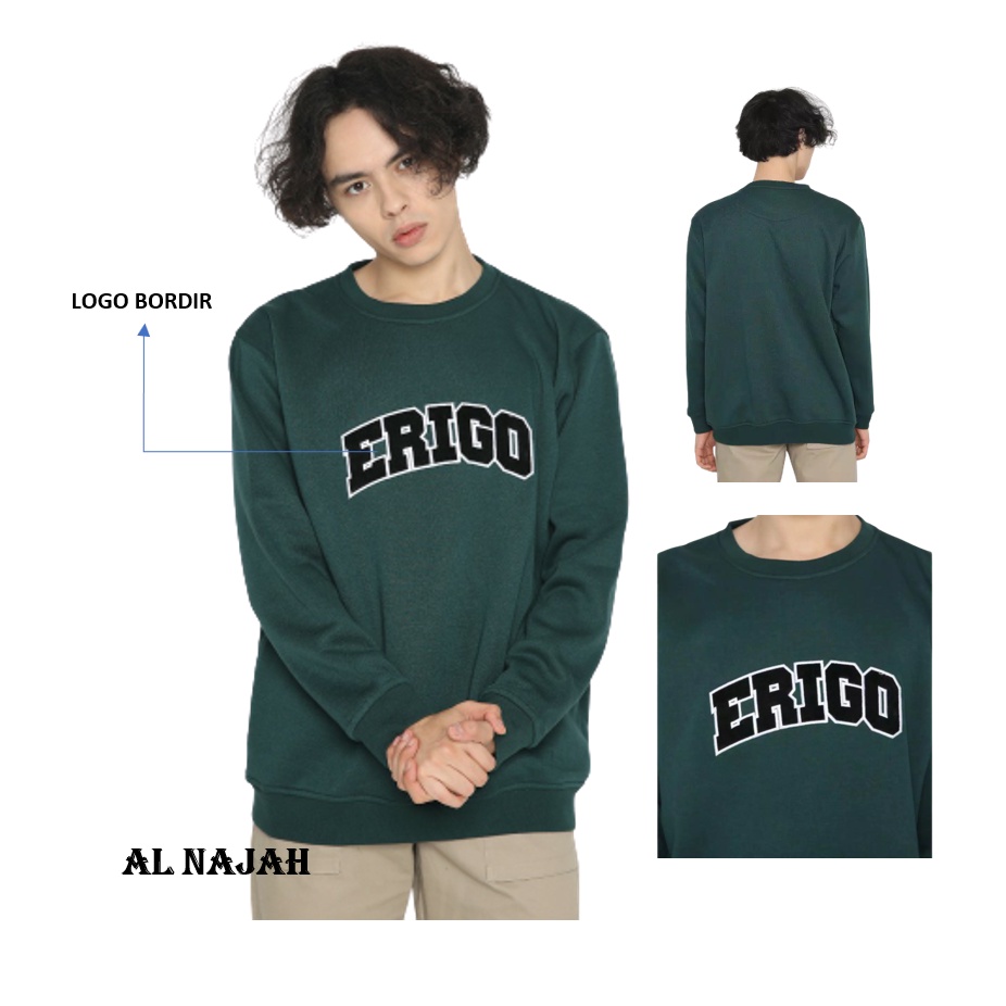 Sasuke!! Sweater BORDIR Pria Kasual / Sweater ERIGO Unisex / Hoodie Pria Crewneck Bordir M-XXL