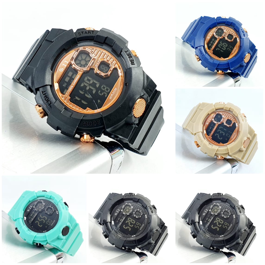 TERBARU DAN TERLARIS Jam Tangan Wanita/Pria Kasual Sporty Digital 5.11 Tactical Rubber SS-23