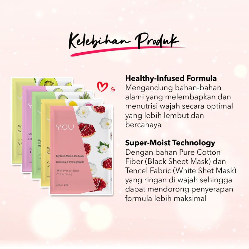 Kosmetik You Masker Wajah / My Skin Matte Face Mask / Purifying Bubble Sheet Mask