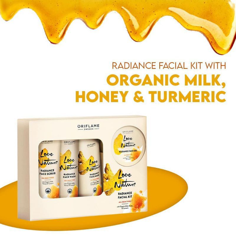 Love Nature Radiance Facial Kit With Organic Milk, Honey &amp; Turmeric