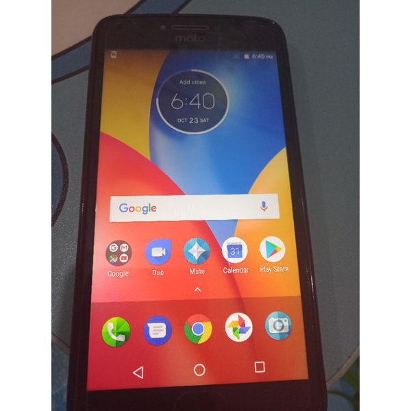 HP Motorola e4 plus second