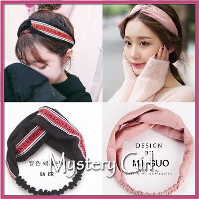 Mysterygirl - Jepit Rambut Bandana Bando Rambut Twilly Bag Polos Salur Bandana Simpul Ala Korea BANDANA KOREA Bando Bandana Simpul Korea Headband