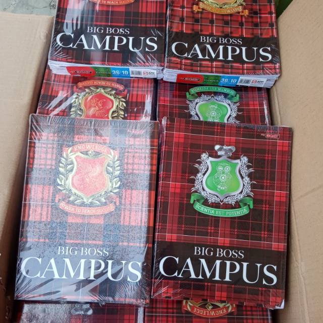 

BUKU Tulis BIG BOOS CAMPUS 36 Lembar (10buku)
