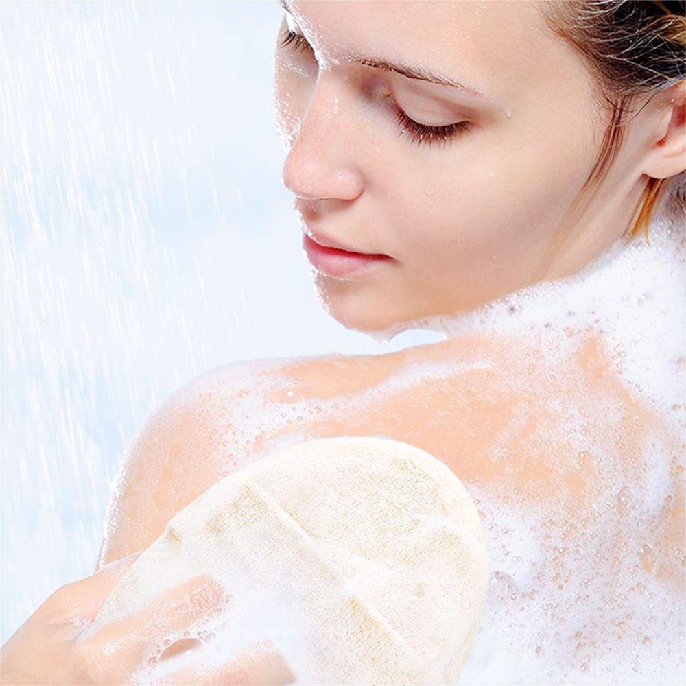 TOP Spons Loofah Alami Cuci Lembut Sikat Pijat Tubuh Pembersih Body Scrubber Bath Brush