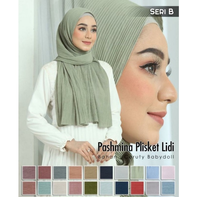 Azara Pashmina Plisket Lidi