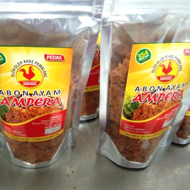 

Abon ayam ampera rasa pedas isi 100 gram