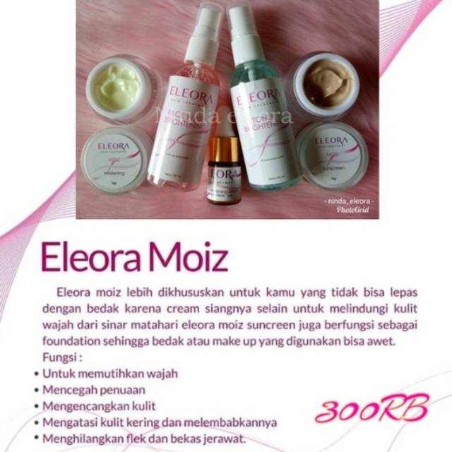 ELEORA MOIZ - paket eleora moiz - eleora skin treatment original bpom