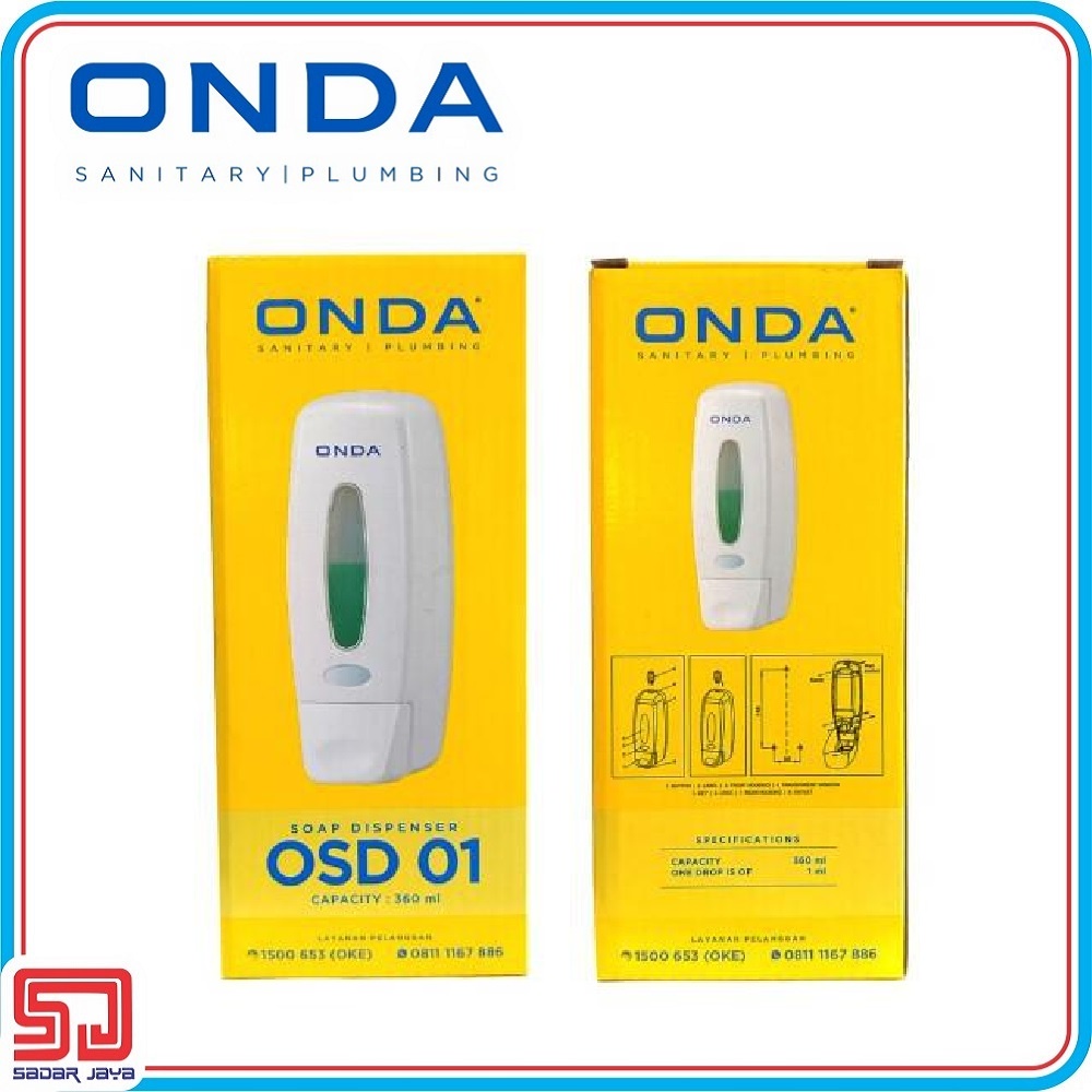 ONDA OSD 01 Soap Dispenser Tempat Sabun Cair Cuci Tangan Wastafel