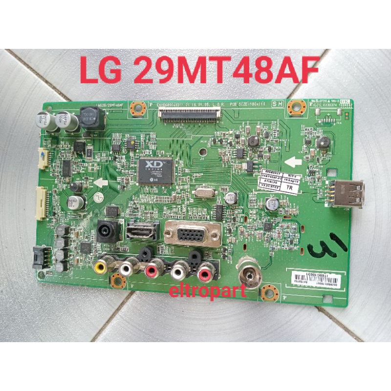 MAINBOARD TV LED LG 29MT48 MB MODUL TV LG 29MT48AF