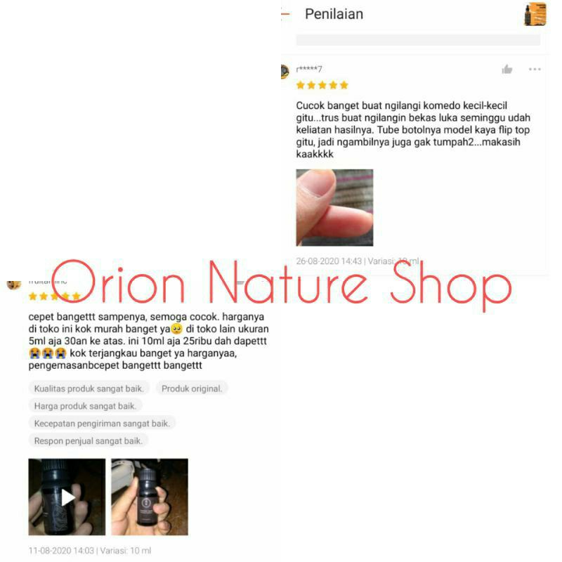 Pure Tamanu Oil Original 5ml Penghilang Jerawat Meredakan Bopeng Mata Panda