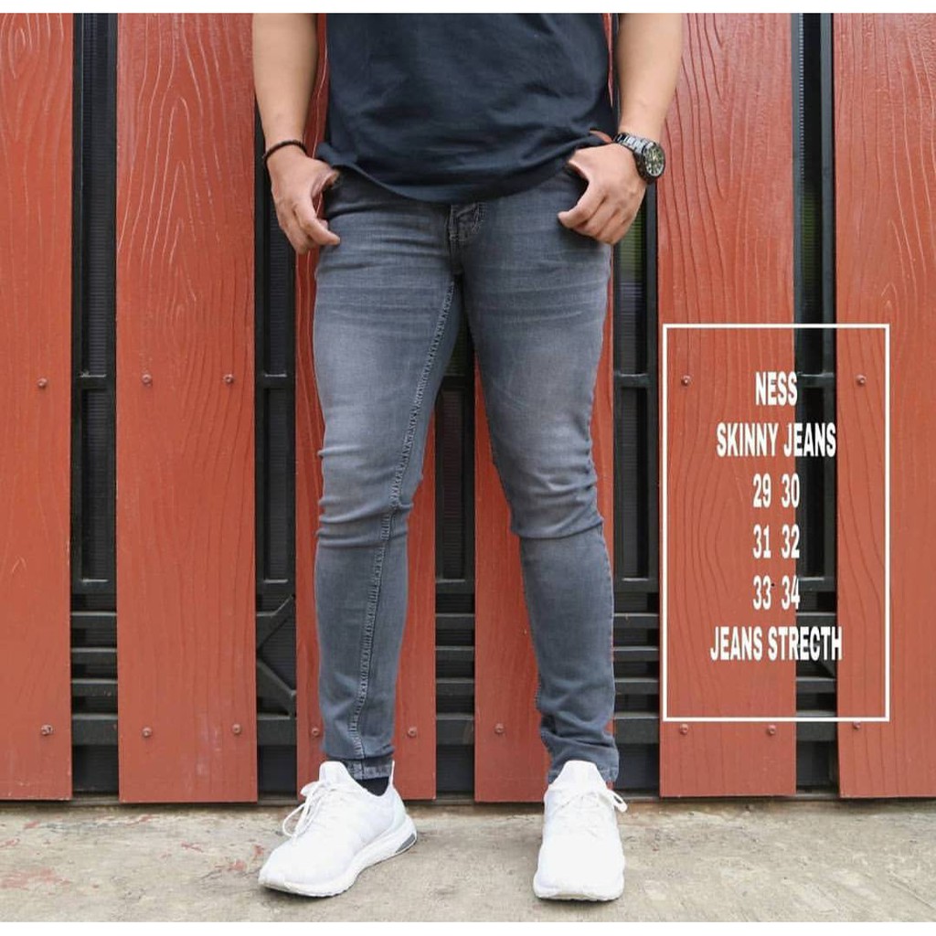 Jual Credomenstore Celana Jeans Abu / Celana Jeans Pria / Celana