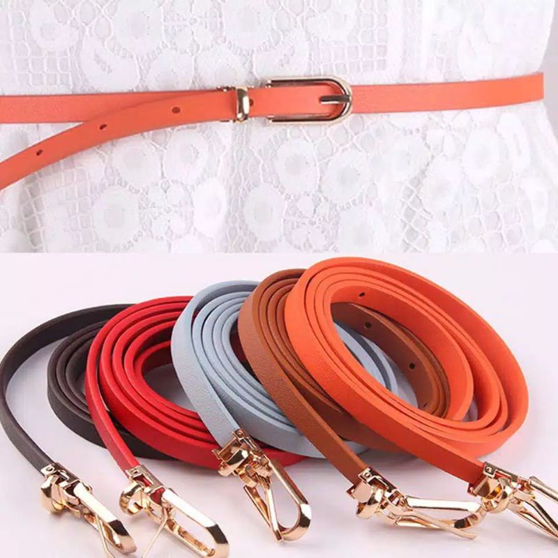 Bundara.id Fa-1400 Tali pinggang wanita import pu leather gesper wanita ikan pinggang ring belt
