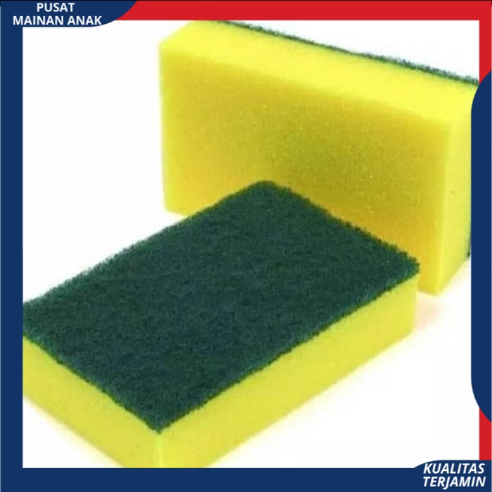 Spon Busa Cuci Piring GRESPON - Spons 2 Sisi Pencuci Alat Dapur Sponge Best Quality