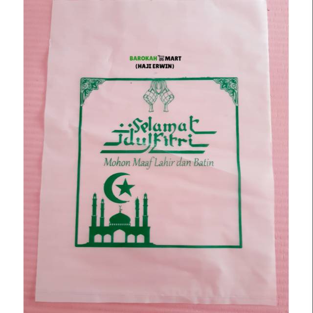 PLASTIK BERAS SELAMAT IDUL FITRI UKURAN 2 - 3 KG
