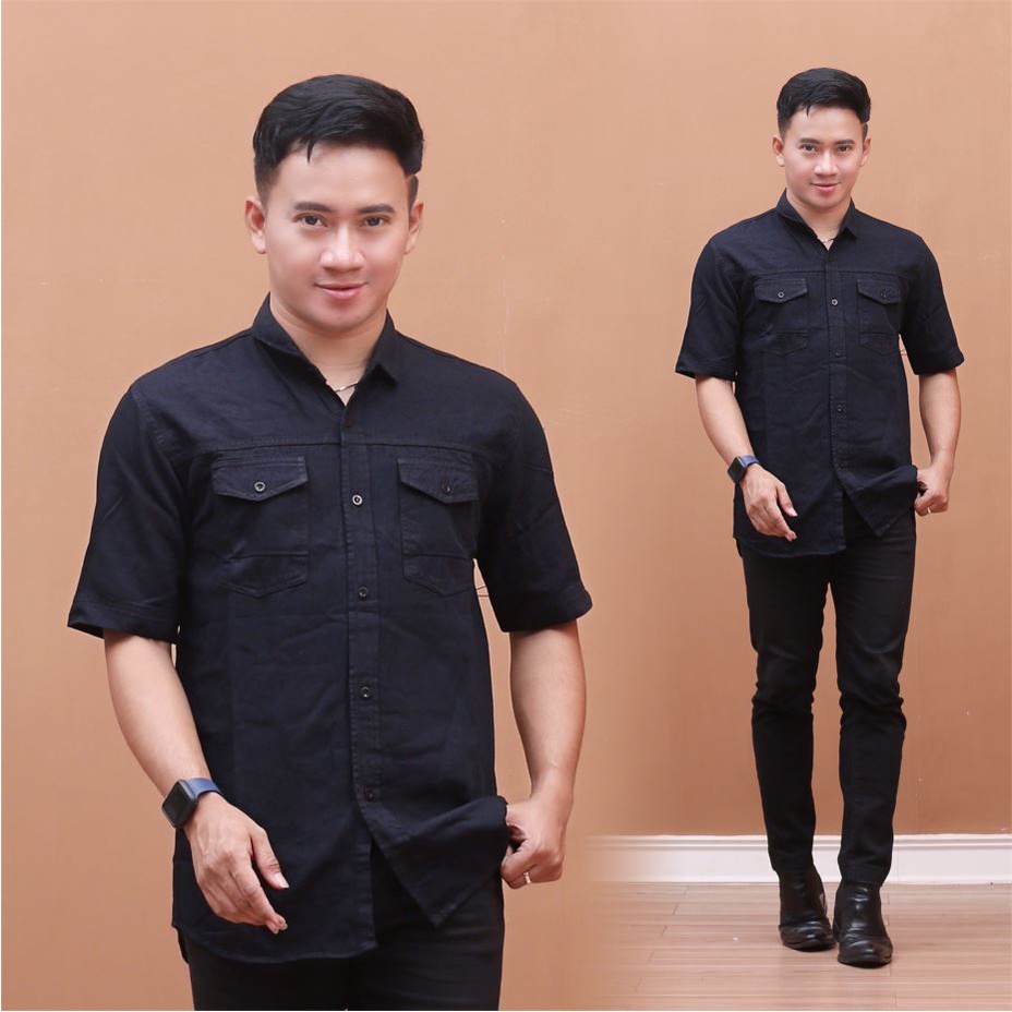 HEM JEANS PRIA LENGAN PANJANG DAN PENDEK PREMIUM ORIGINAL GBM