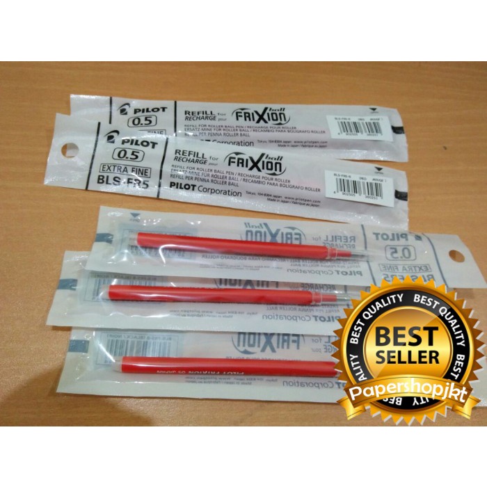 

TULIS-ALAT- GROSIR!!! REFILL ISI PULPEN FRIXION PILOT 0.5 MERAH / RED -ALAT-TULIS.