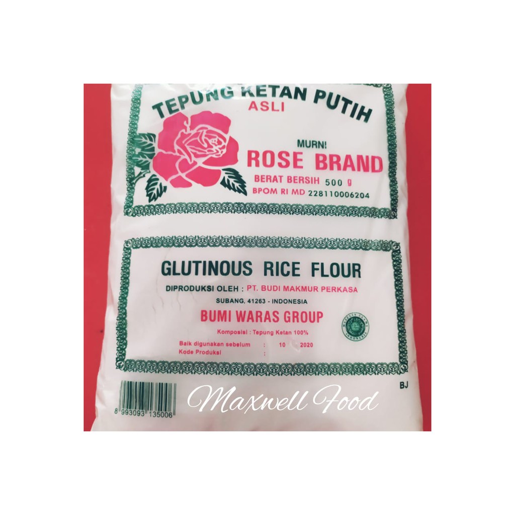 

TEPUNG KETAN PUTIH ROSE BRAND 500 GRM