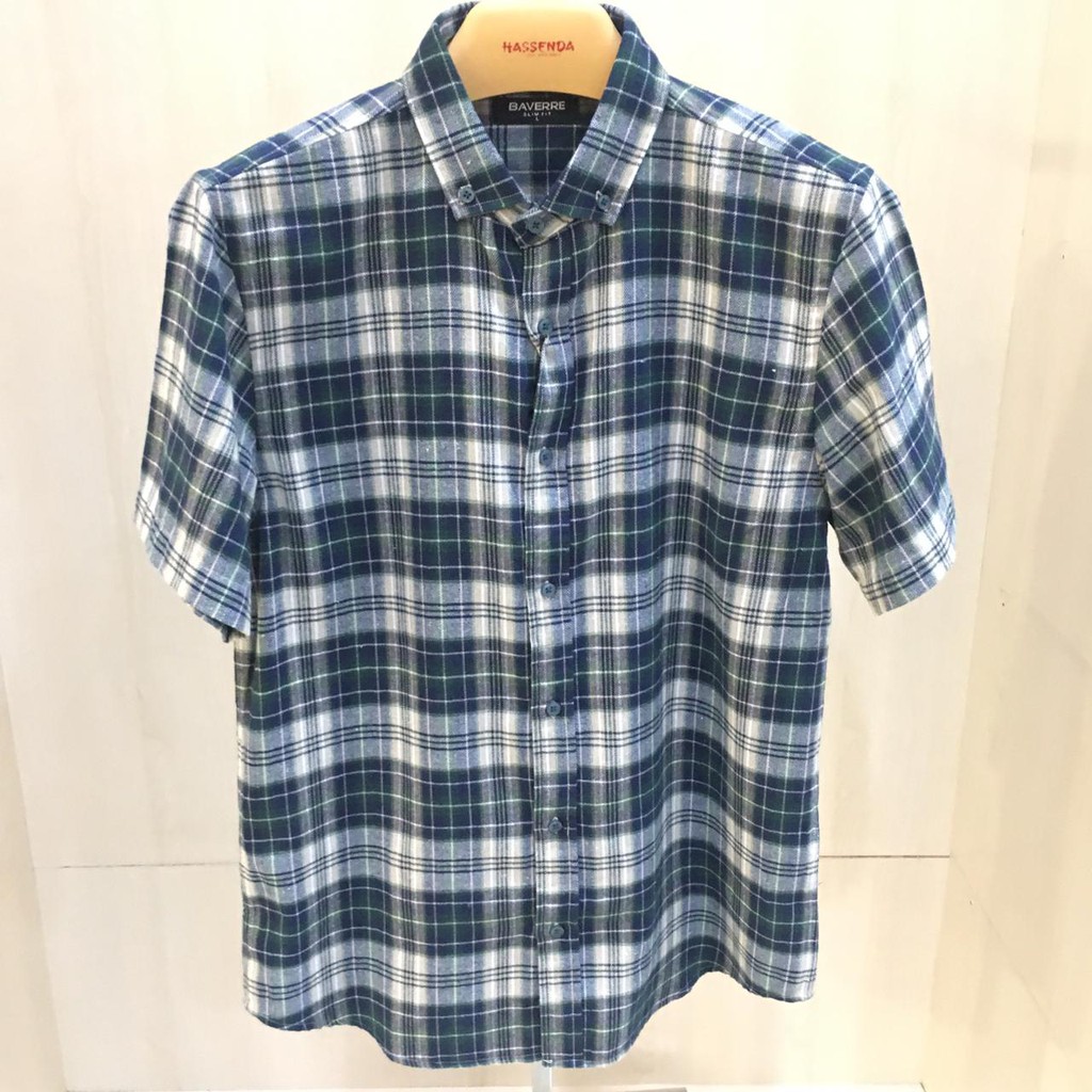 KEMEJA MAN BAVERRE / BAJU TRENDY PRIA / KEMEJA KOTAK