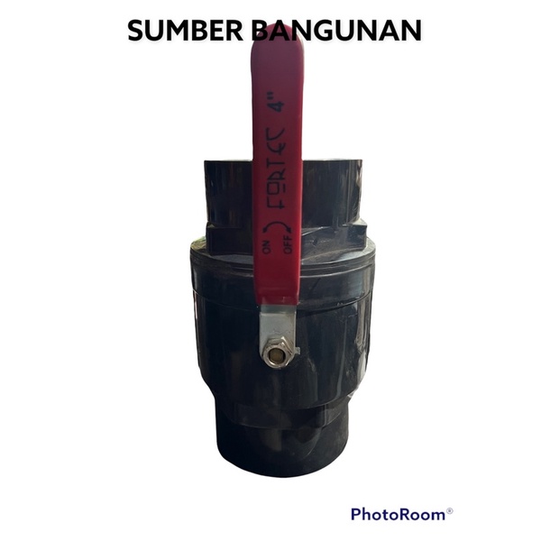 BALL VALVE PVC GAGANG BESI 4 INCH / STOP KRAN PIPA BALL VALVE 4 INCH/ STOP KRAN PVC 4 INCH