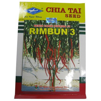 Benih Cabe Keriting Hibrida RIMBUN 3 Cap Kapal Terbang (10 gram)