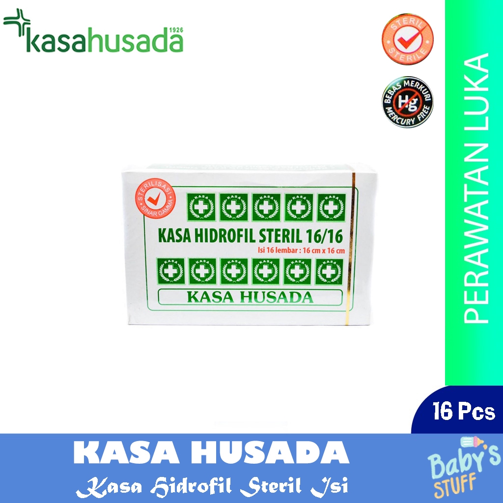  Kasa  Husada  Kassa Hidrofil  Steril 16 Pcs Shopee Indonesia