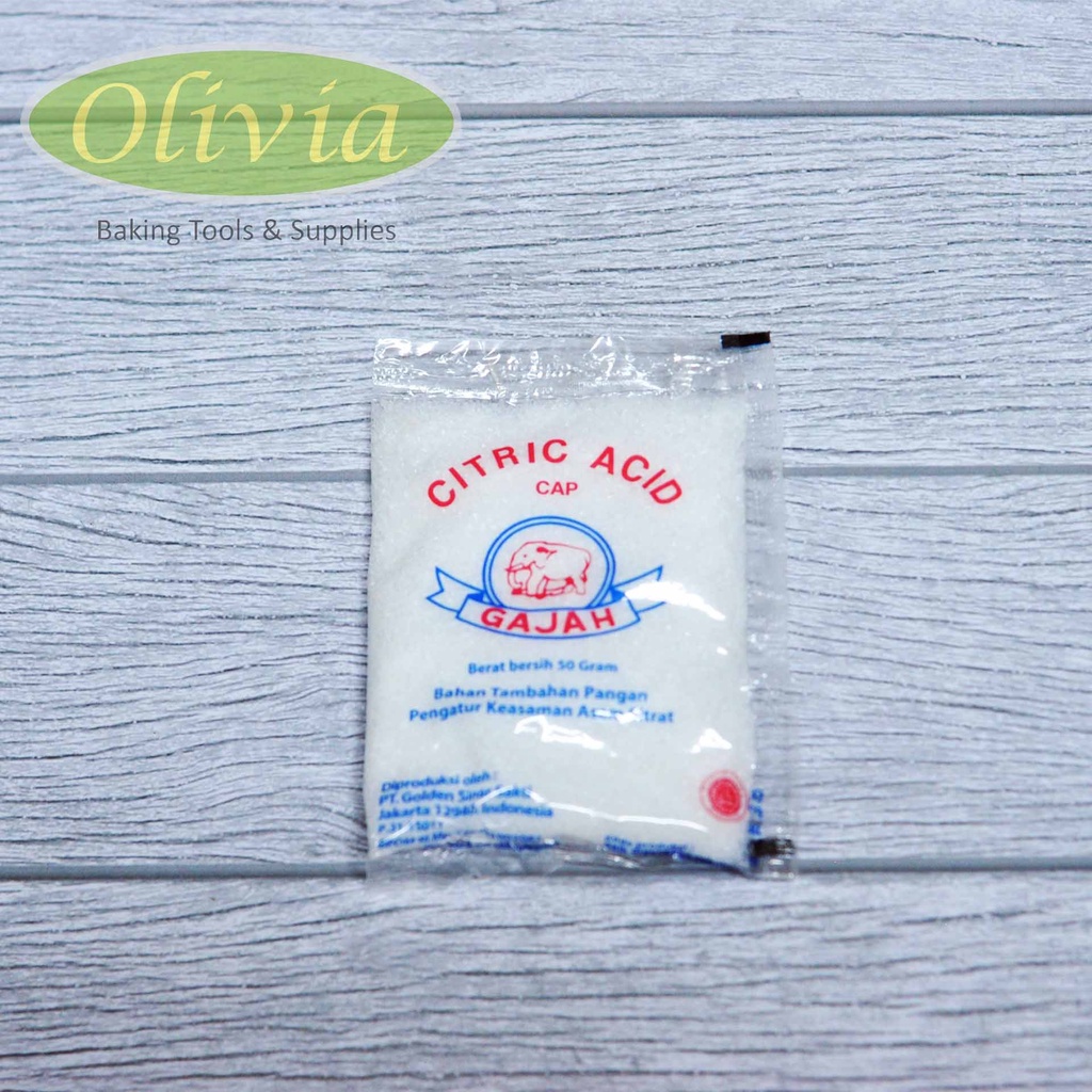 

Citric Acid Cap Gajah 50gr – Asam Sitrat Serbaguna untuk Baking & Makanan