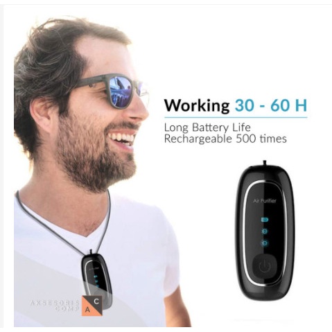 Cintramelin - Sj Kalung Air Purifier M9 Smart Ion Pembersih Udara / Anti Virus - Putih