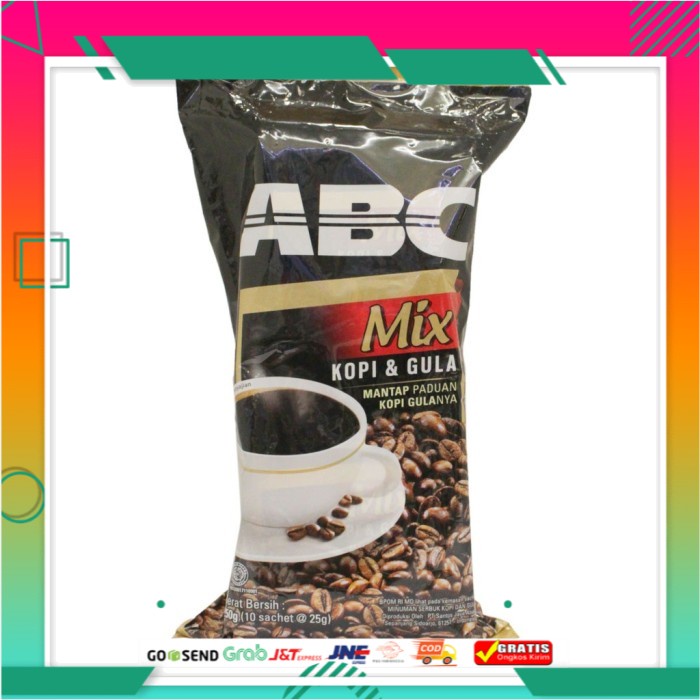 

Abc Mix Kopi + Gula Sachet 10's