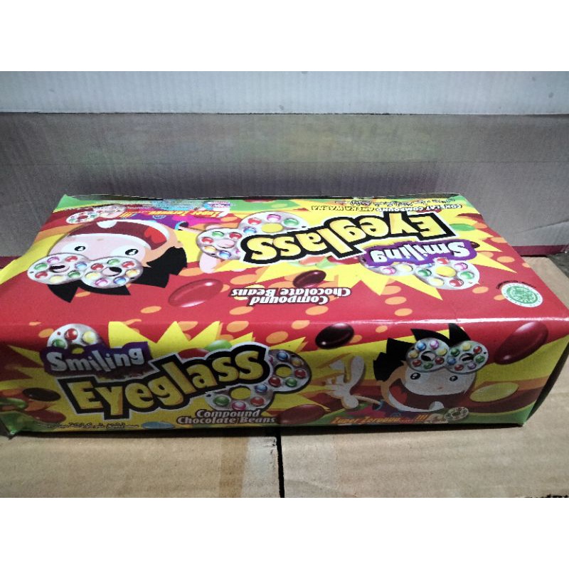 

permen coklat smiling eyeglas isi 40 pcs