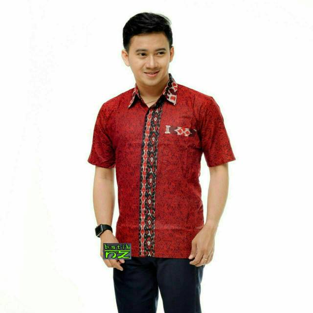 BISA COD MURAH HEM PRIA LENGAN PENDEK / hem batik /  hem lengan pendek