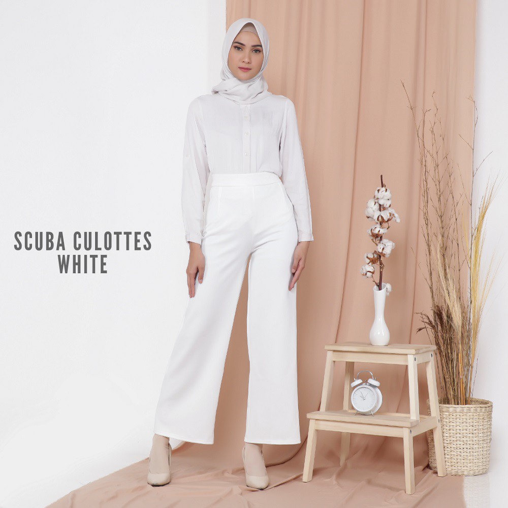 Scuba Culottes - Celana Kulot Bawahan Wanita Muslim by FEMINE-4