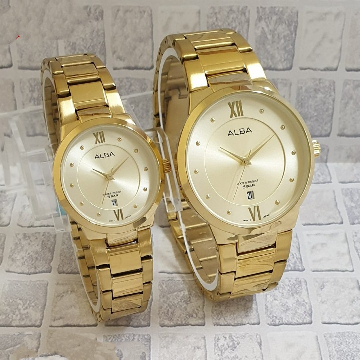 Jam tangan wanita ALBA tanggal aktif free box (bisa couple)