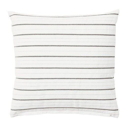 KONSTANSE Bantal kursi, putih/abu-abu tua
