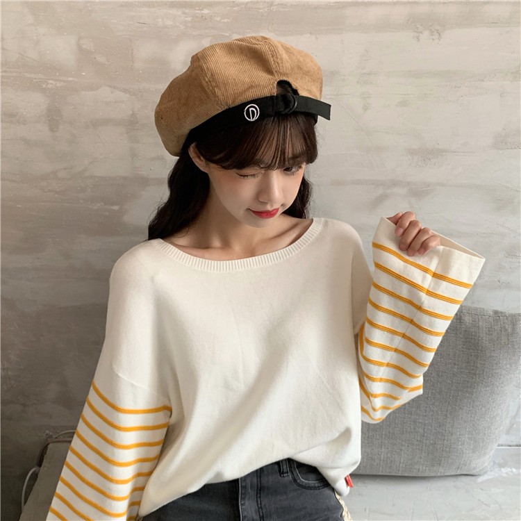 TBCO topi labu beret corduroy baret hat retro style high quality import korea jepang