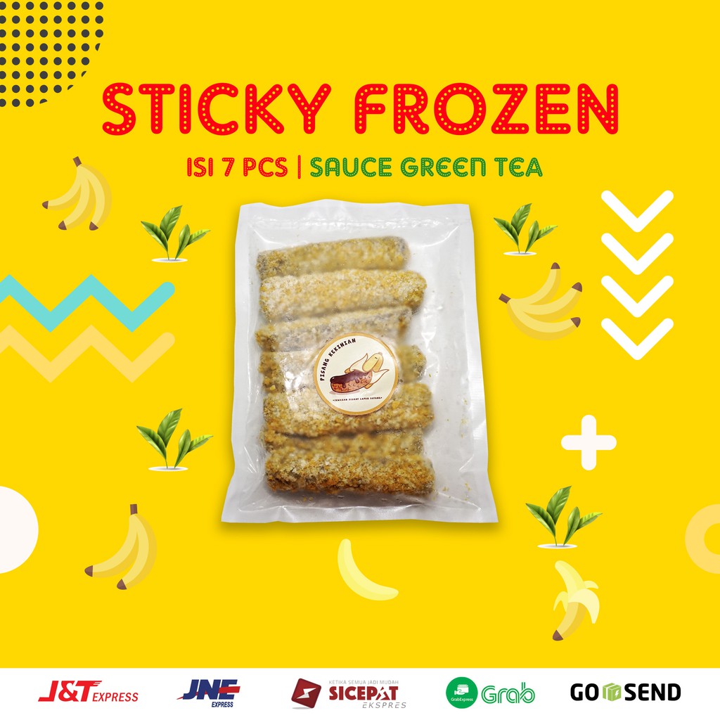 

SAUCE GREEN TEA NUGGET PISANG STICKY MERK PISANG KEKINIAN ISI 7 BIJI BESAR-BESAR 300gram