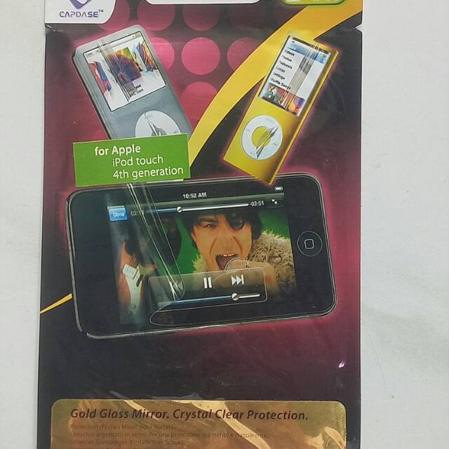 Capdase Anti Gores Ipod Touch 4 Gold Glass Mirror Screen Guard Ipod Touch 4 Mira