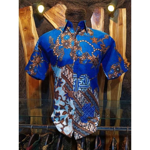 [BAYAR DITEMPAT] KEMEJA BATIK REGULER FIT BATIK PRIA LENGAN PENDEK PREMIUM