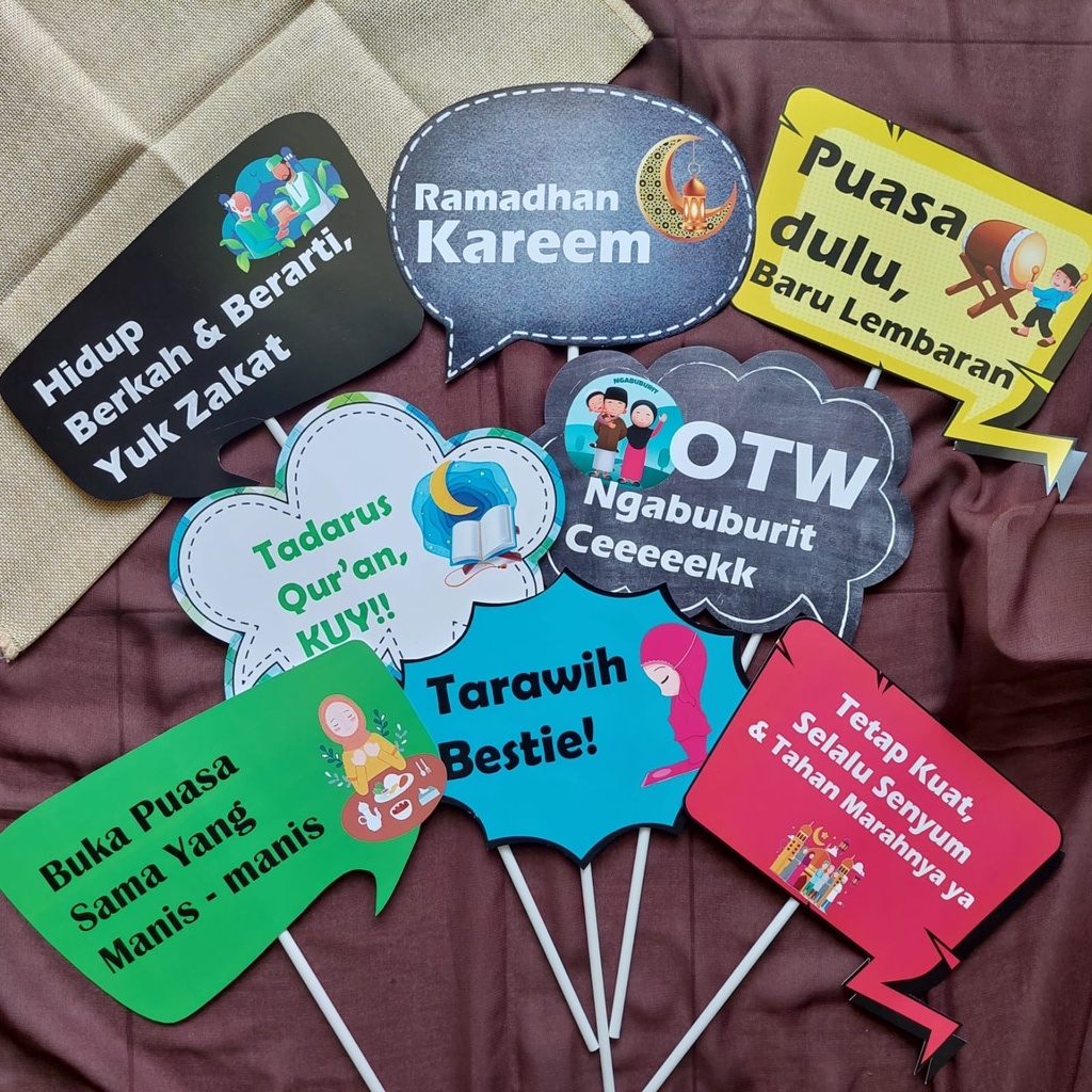 Photobooth Properti Foto Aesthetic backdrop Edisi Ramadhan