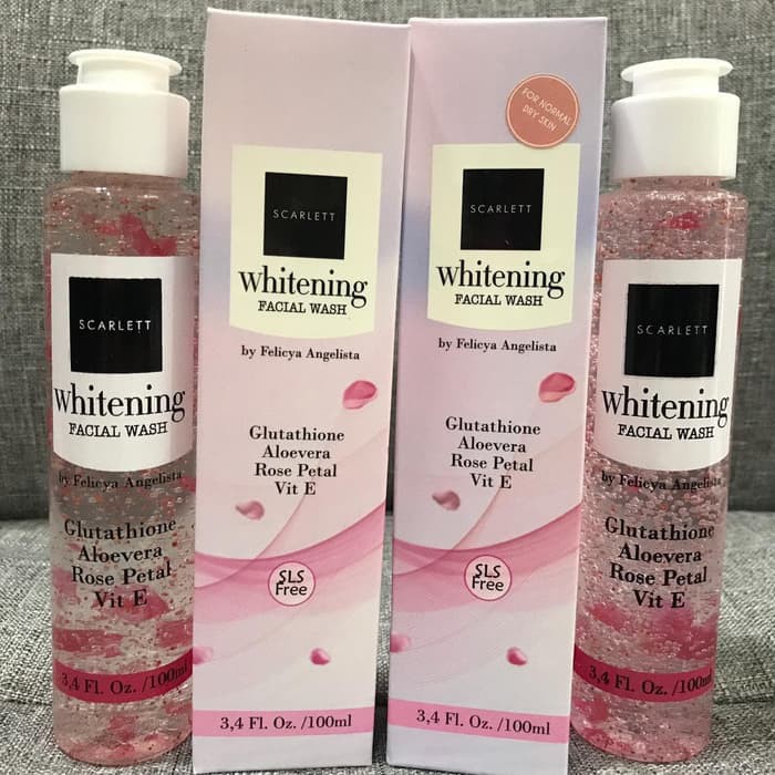 SCARLETT WHITENING FACIAL WASH // FACIAL WASH SCARLETT // SCARLETT